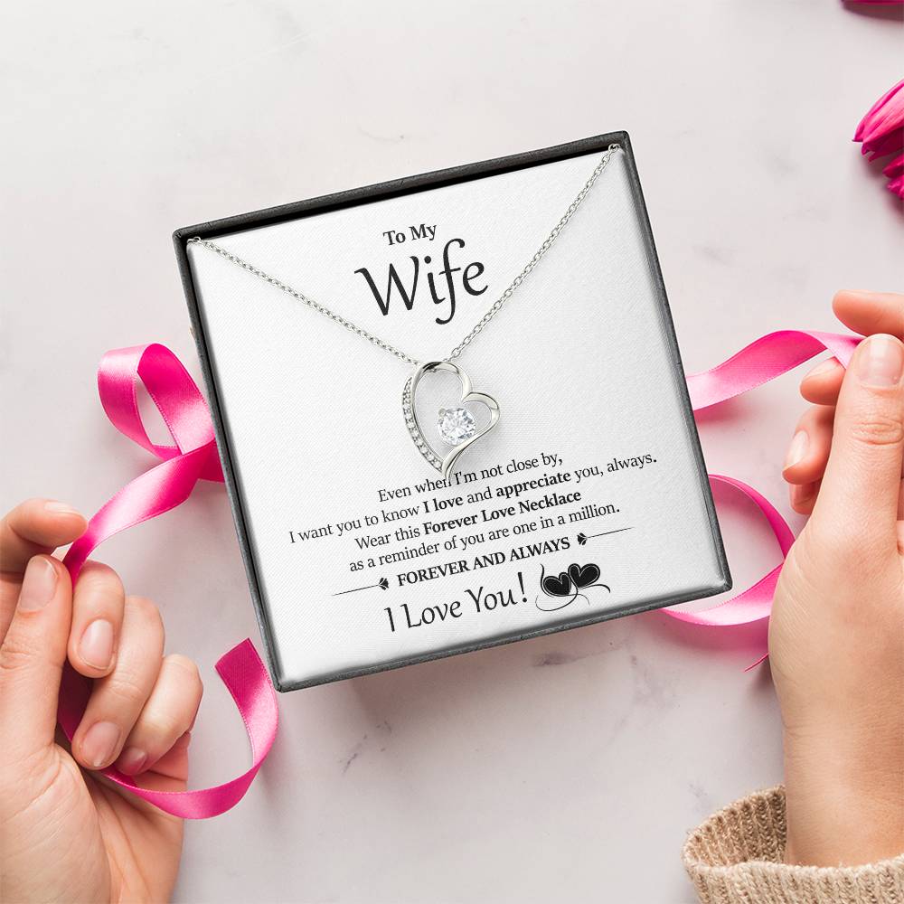 Beautiful Surprise Your Wife With This Gorgeous Gift Today! Forever Love Necklace