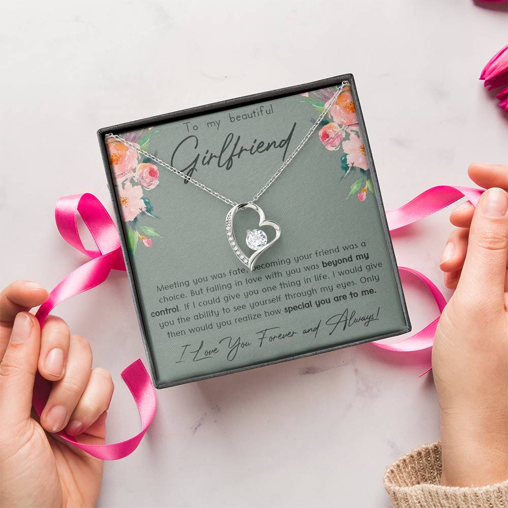 To My Girlfriend - Love You Forever & Always Necklace Forever Love Necklace