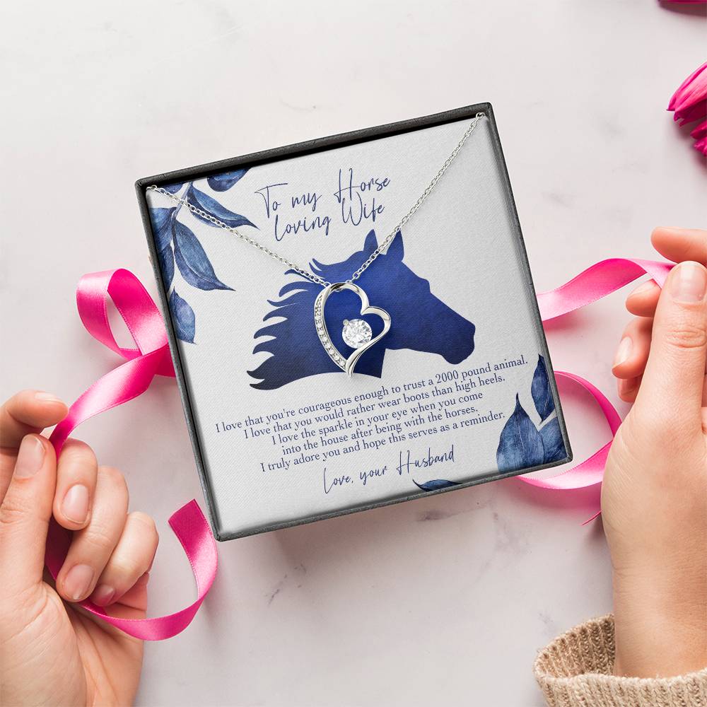 I Love That You're Courageous Enough Forever Love Necklace