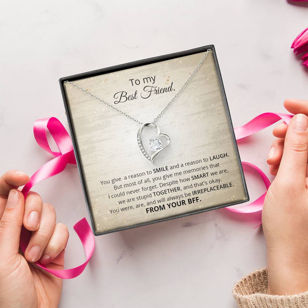 To My Best Friend Thank You Gift Souls Sisters Necklace Bff Necklace Best Friend Gift Best Friend Jewelry Friends Forever Quotes Forever Love Necklace