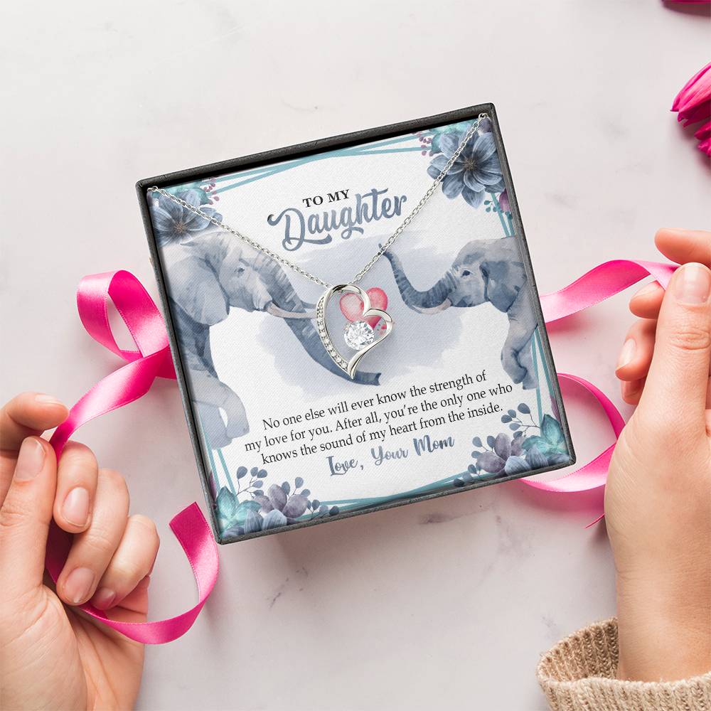 To My Daughter Necklace Daughter Necklace From Mom Sentimental Gift Mother To Daughter Daughter Jewelry Mother Daughter Forever Love Necklace