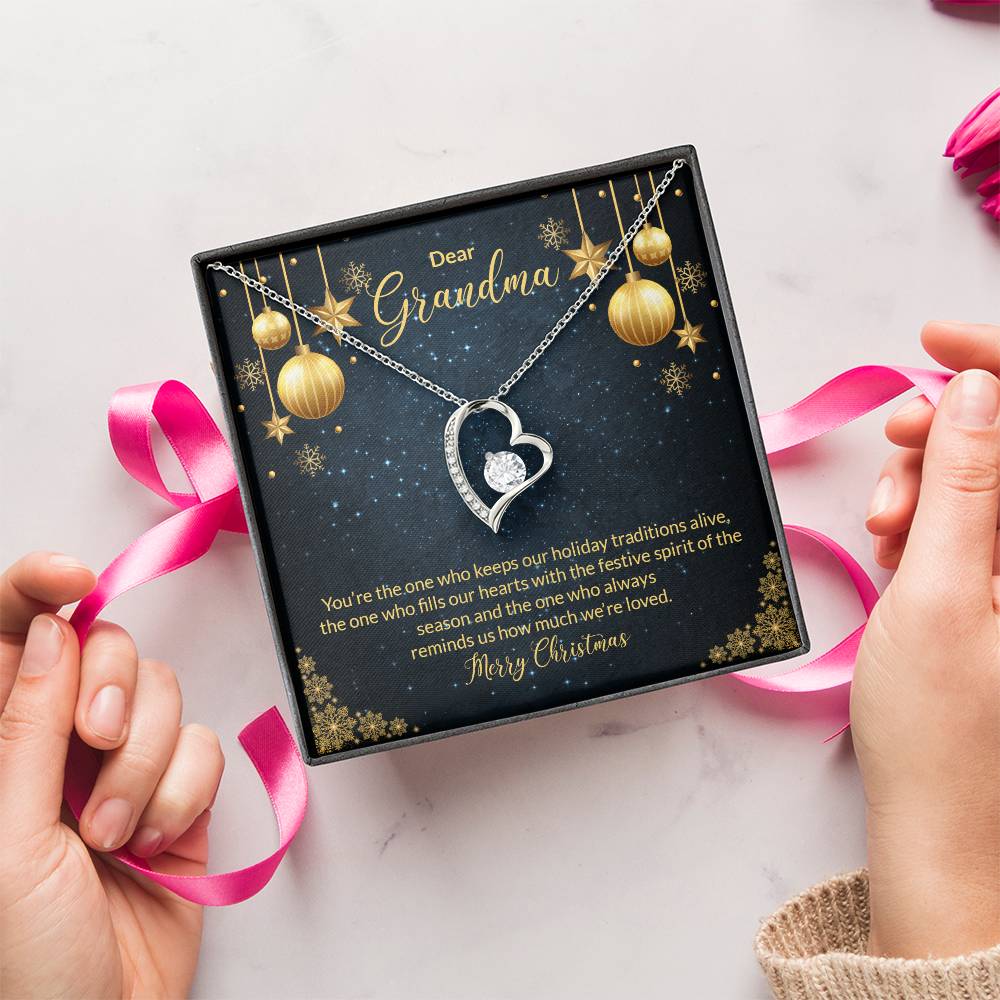 Gift For Grandma Grandma Necklace Love Necklace Nana Mama Christmas Gift For Her Forever Love Necklace