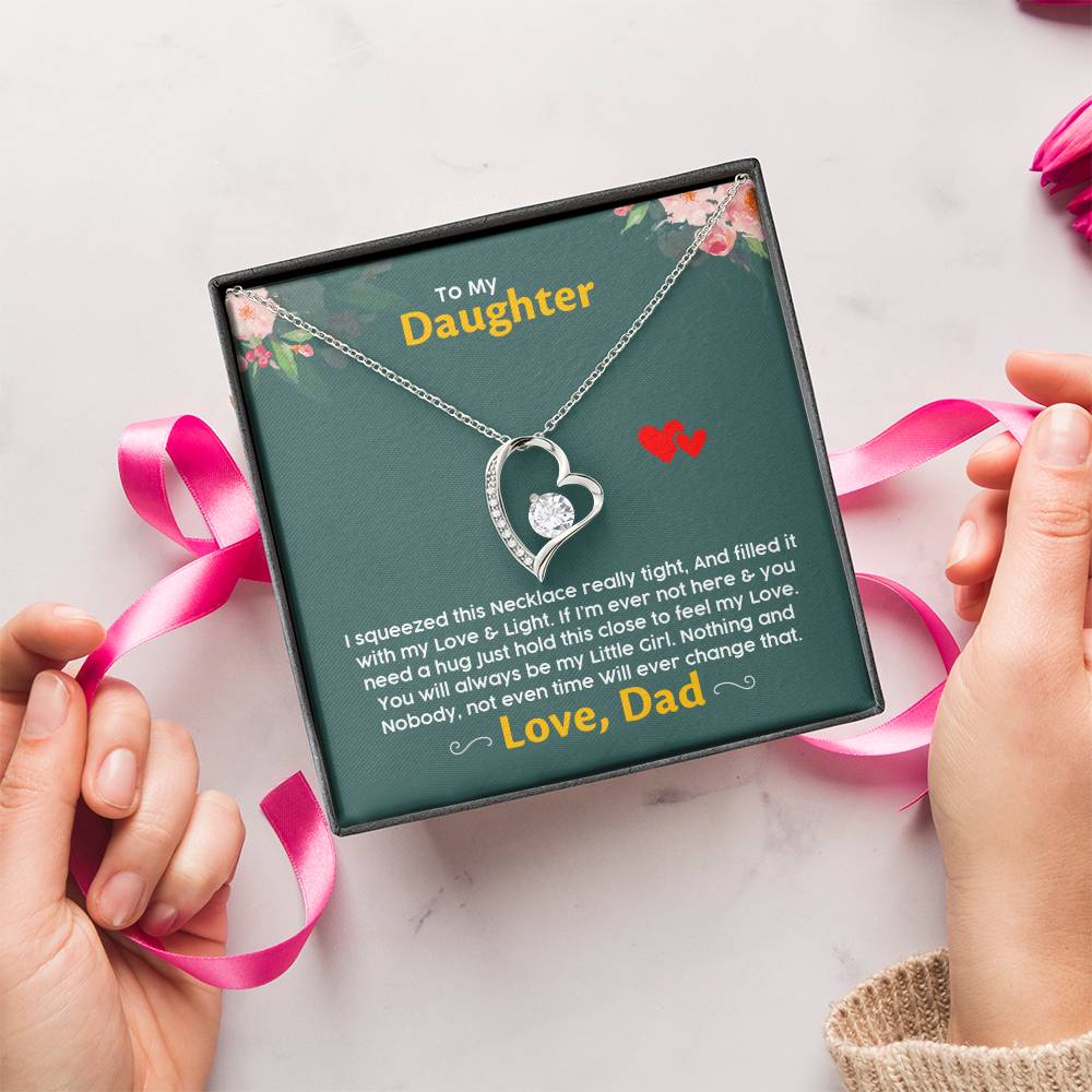 Gift For Daughter Daughter Jewelry From Dad Christmas Gift For Daughter Gift For Daughter From Dad Daughter Gift From Dad Forever Love Necklace