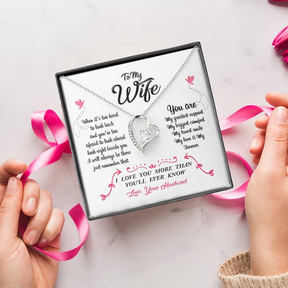 To My Wife You Are My Greatest Support Forever Love Necklace