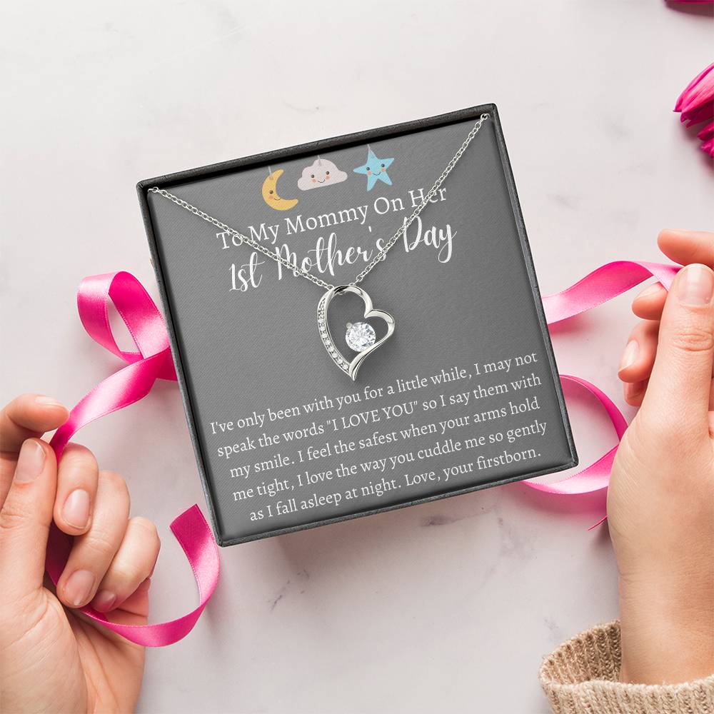 To My Mommy On Her 1st Mother's Day Forever Necklace 1 Forever Love Necklace