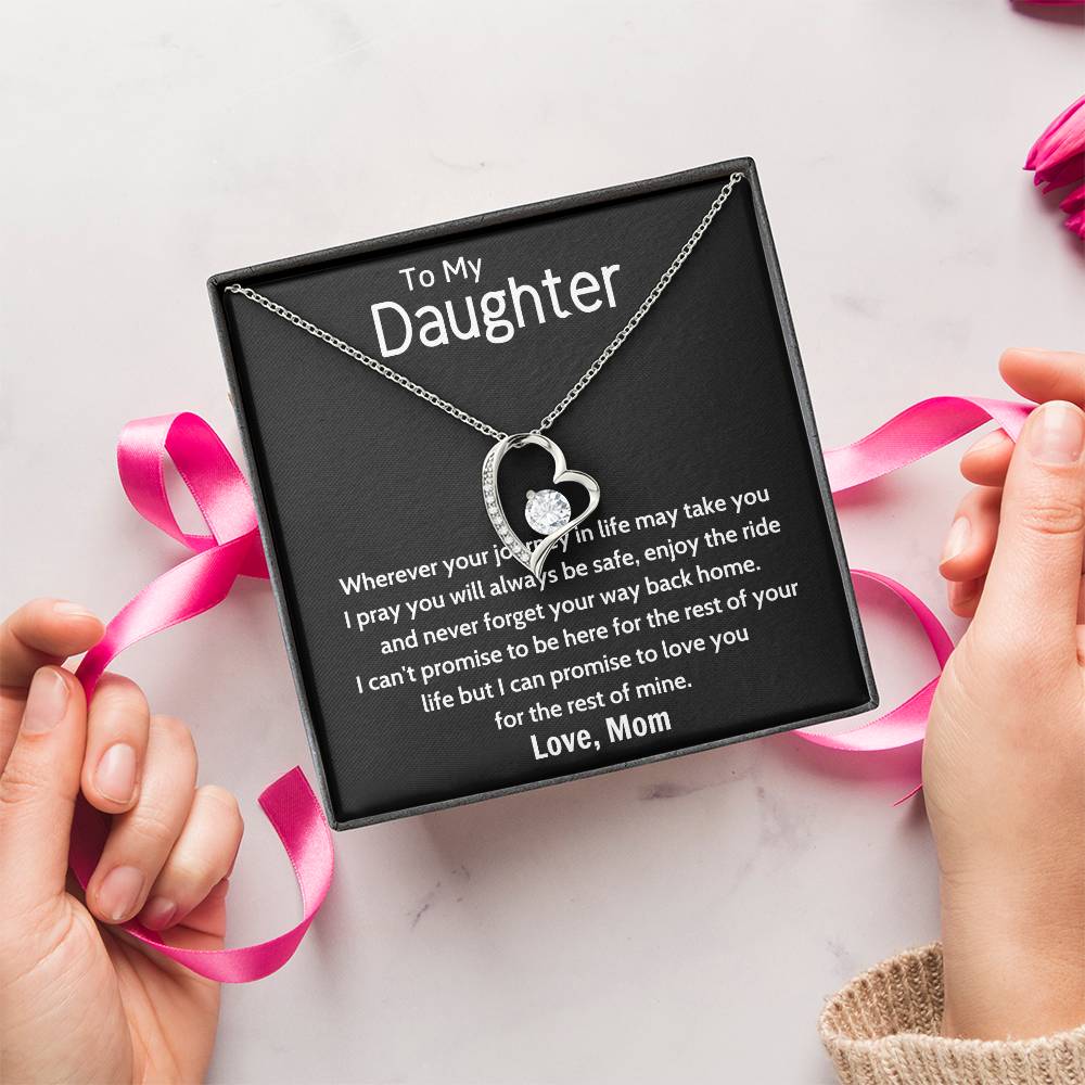 To My Daughter Beautiful Chapters Forever Love Necklace Daughter Necklace Gift For Daughter Xmas Christmas Daughter Gift From Mom 7 Forever Love Necklace