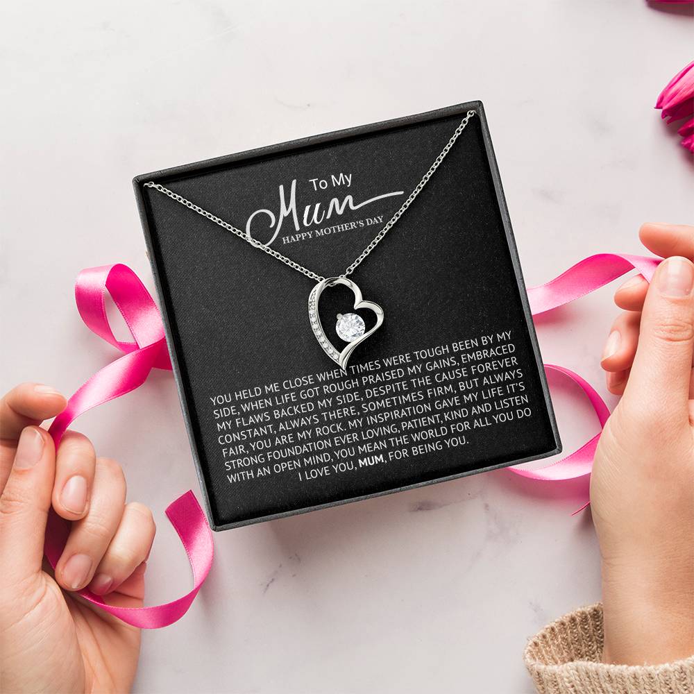 To My Mum Necklace Mother's Day Best Gift For Mum Forever Love Necklace