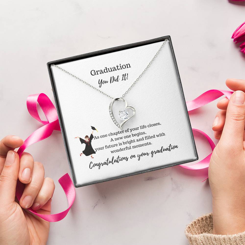 Graduation You Did It! Necklace Forever Love Necklace