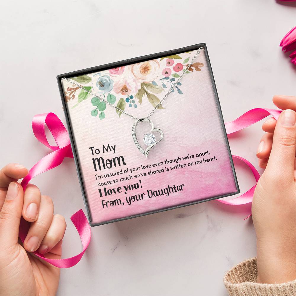 To My Mom Forever Love Necklace Mother Necklace Gift For Mother Xmas Christmas Customize Gift To My Mom Forever Love Necklace