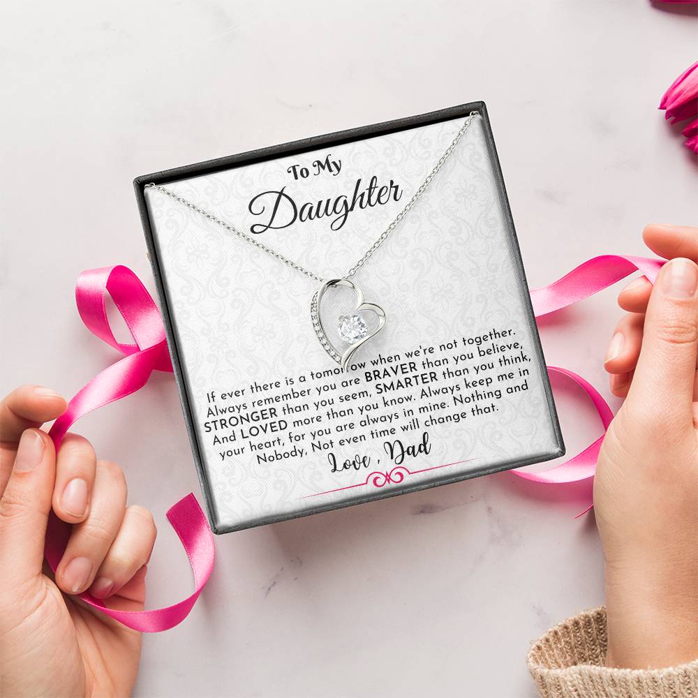 Gift For Daughter From Dad Daughter Father Necklace Daughter Gift From Dad To My Daughter Daughters Birthday Unique Grown Up Forever Love Necklace