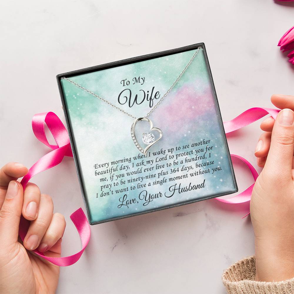 Gift Present For Wife Anniversary Birthday Valentine Gift For Wife From Husband Gift For Wife From Husband Forever Love Necklace