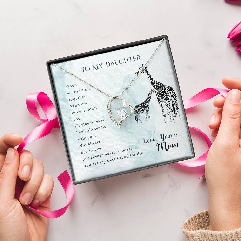 To My Daughter Beautiful Chapters Forever Love Necklace Daughter Necklace Gift For Daughter Xmas Christmas Daughter Gift From Mom 2 Forever Love Necklace