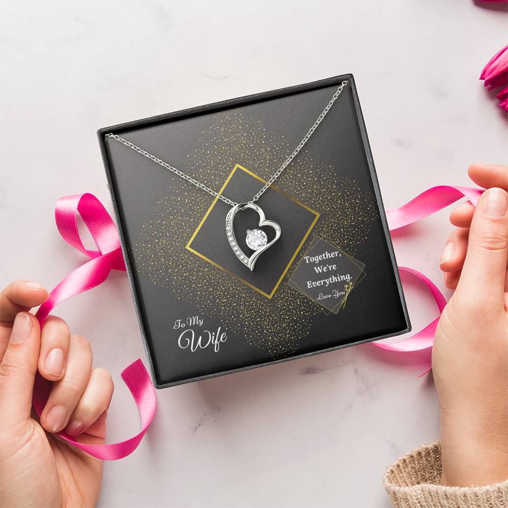 Luxury Collection 2 With Free Gift Box Gift For Wife From Husband Forever Love Necklace