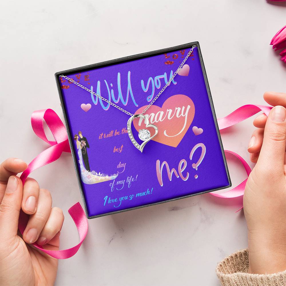 Wedding Gifts Jewellery Marry Me Forever Love Necklace Forever Love Necklace