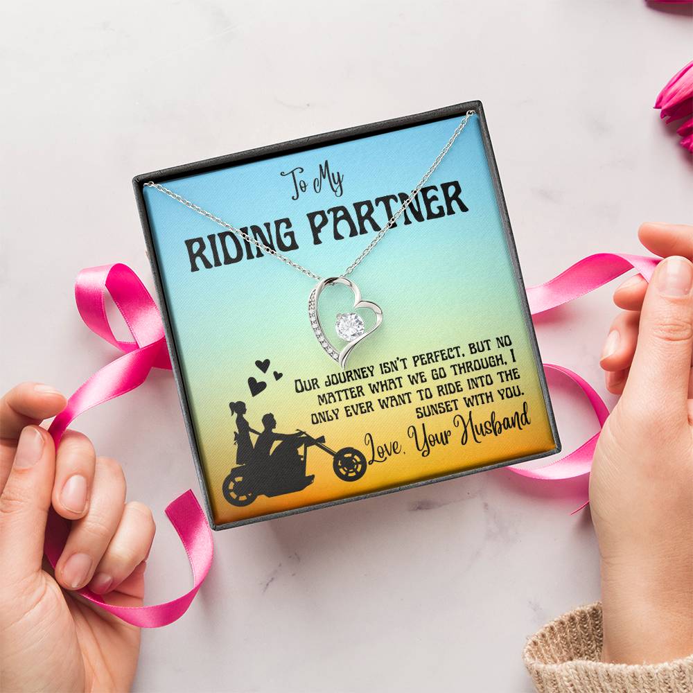 Riding Partner Valentine Necklace Gift To Wife Forever Love Necklace