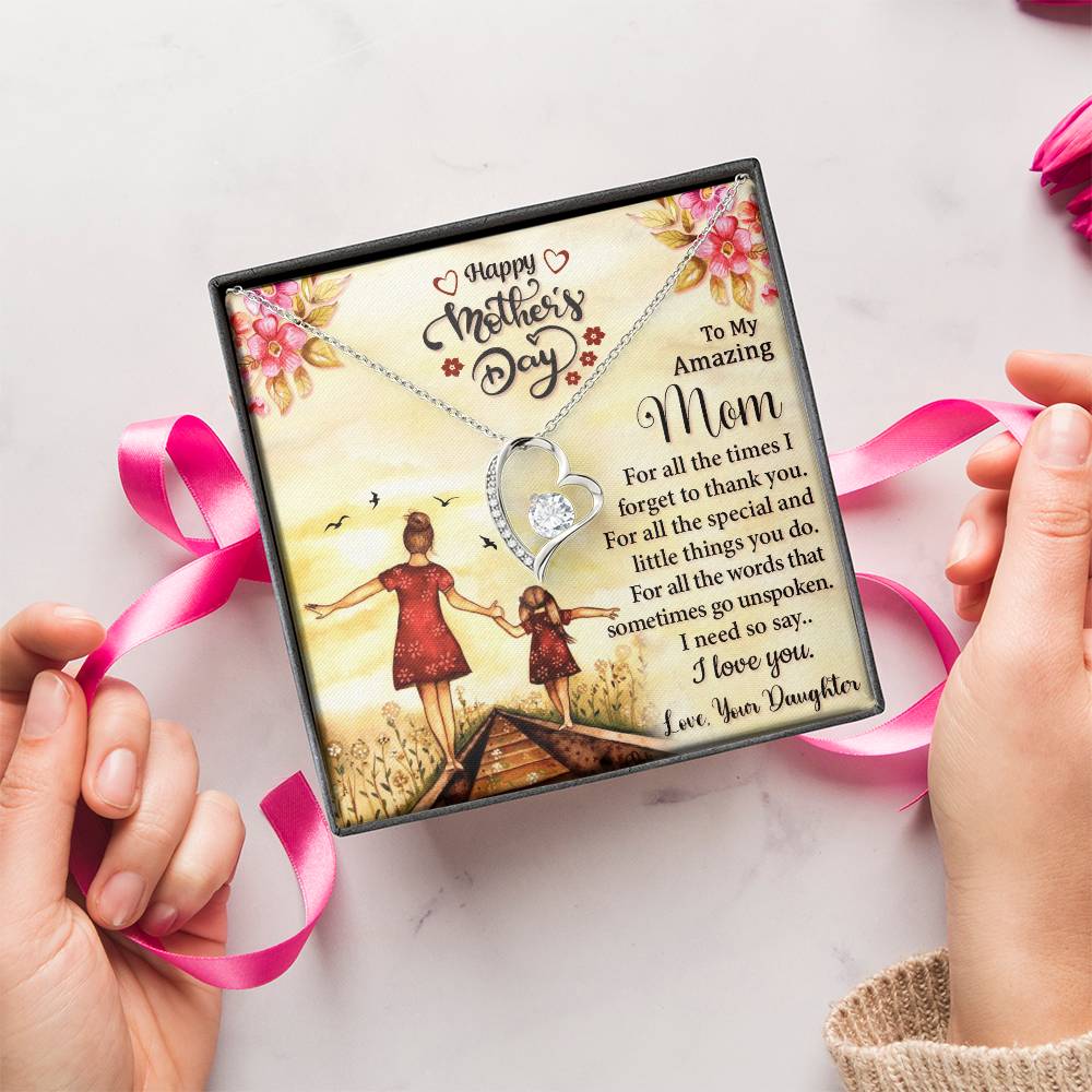 Best Necklace Gift For Mom Forever Love Necklace