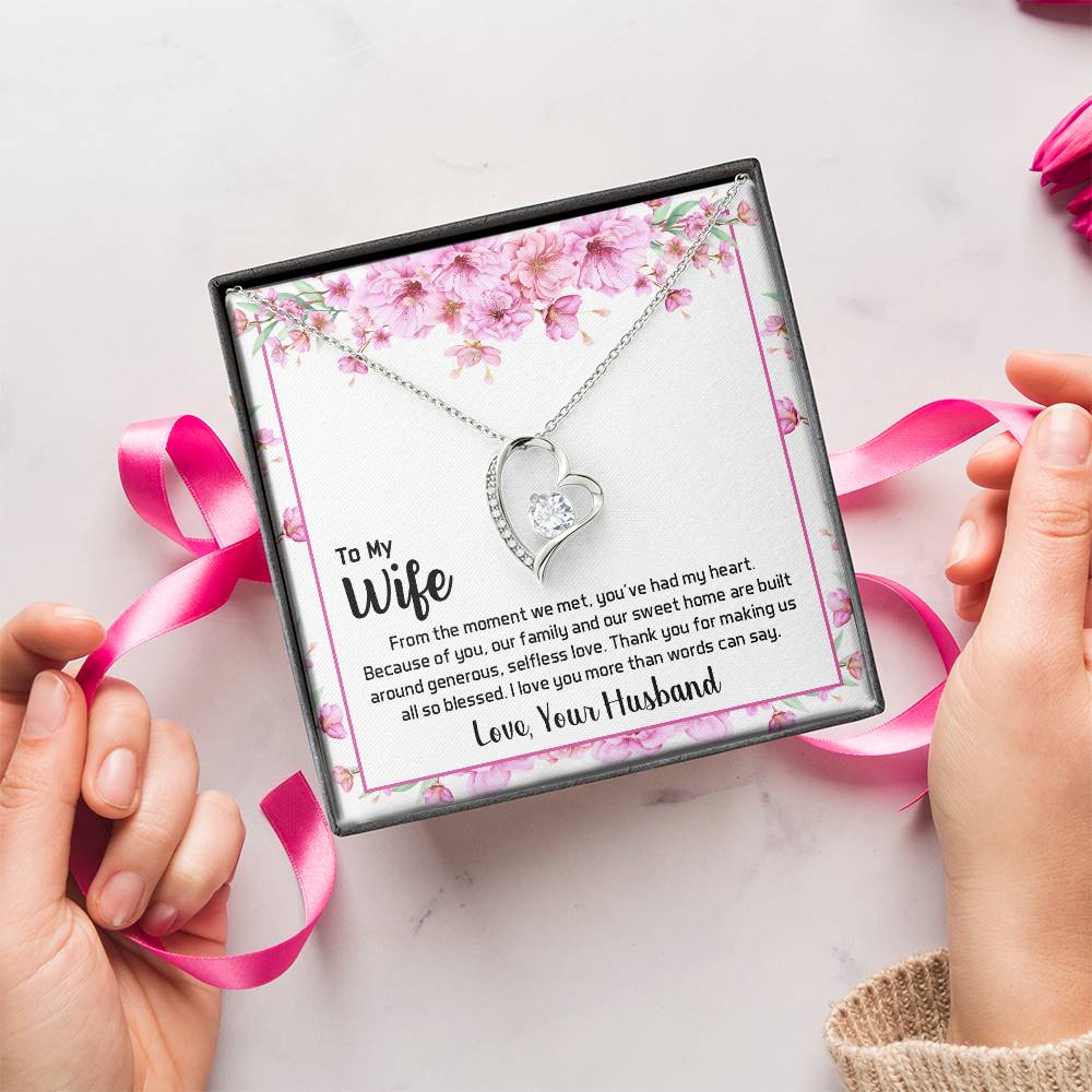 To My Beautiful Wife 2 1 1 Forever Love Necklace