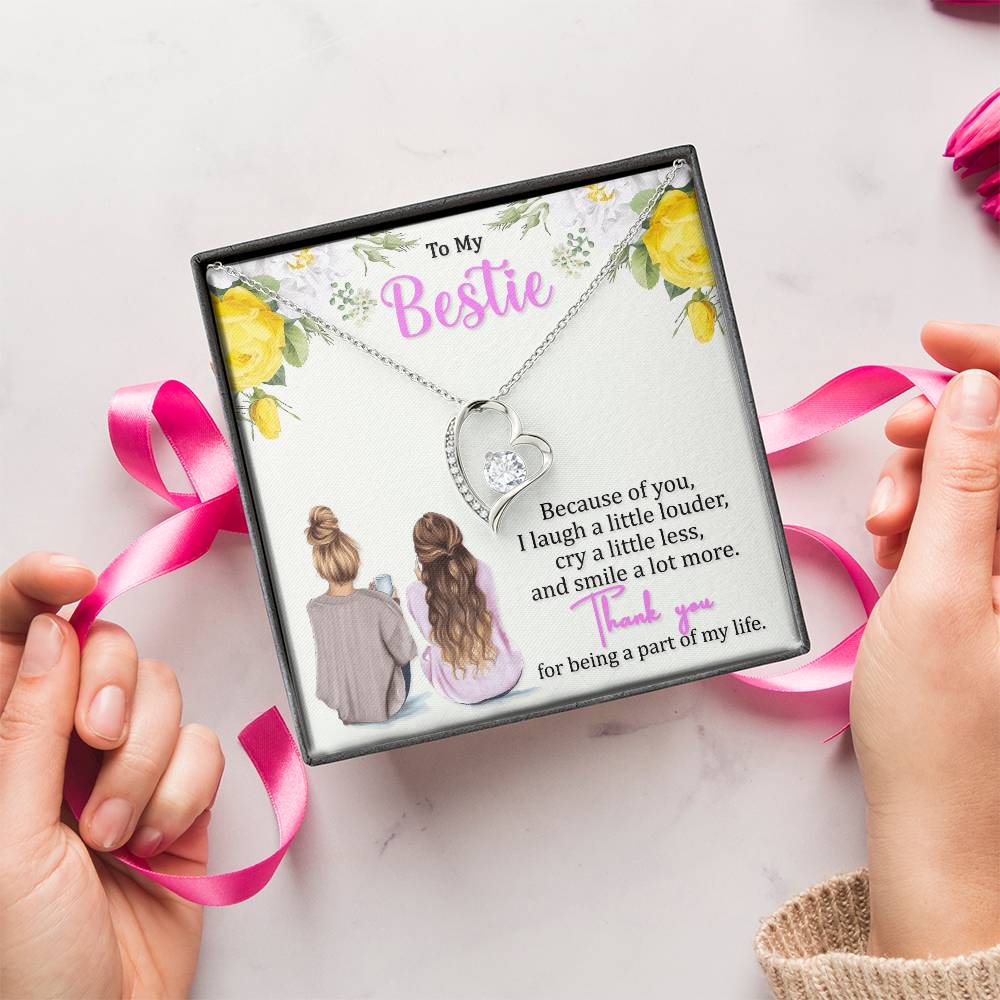 Smile A Lot More Best Friend Necklace For Women Forever Love Necklace