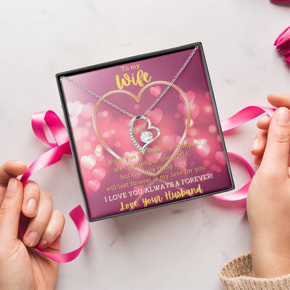 Evernity Heart Necklace Forever Love Necklace