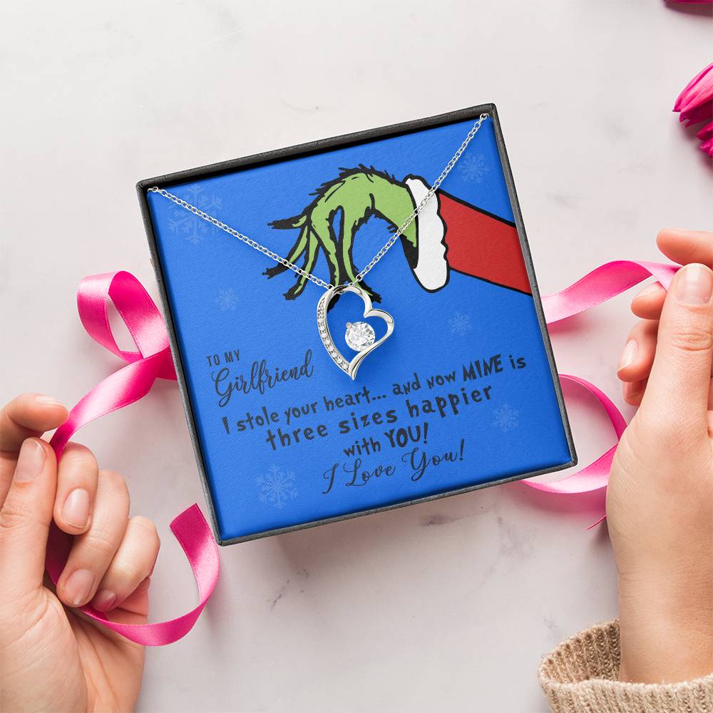 Initials Hearts Pendant Necklace Promise To My Girlfriend For Couples Birthday Gift For Girlfriendwife Anniversary Forever Love Necklace