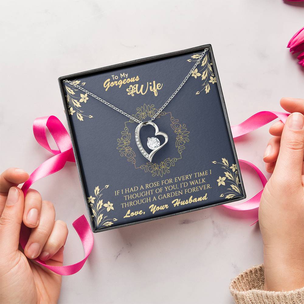 To My Wife Rose Garden Necklace 1 Forever Love Necklace