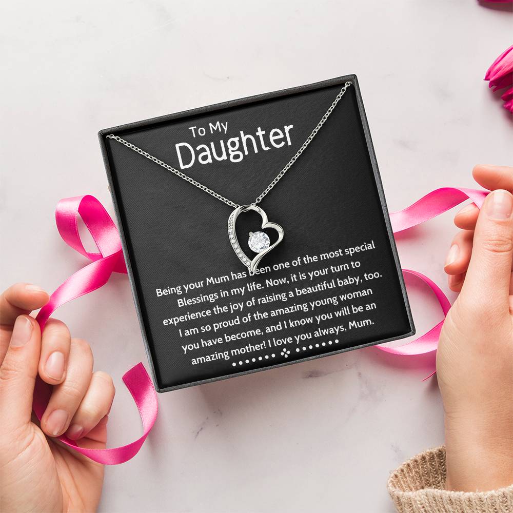 To My Daughter Beautiful Chapters Forever Love Necklace Daughter Necklace Gift For Daughter Xmas Christmas Daughter Gift From Mom 6 Forever Love Necklace