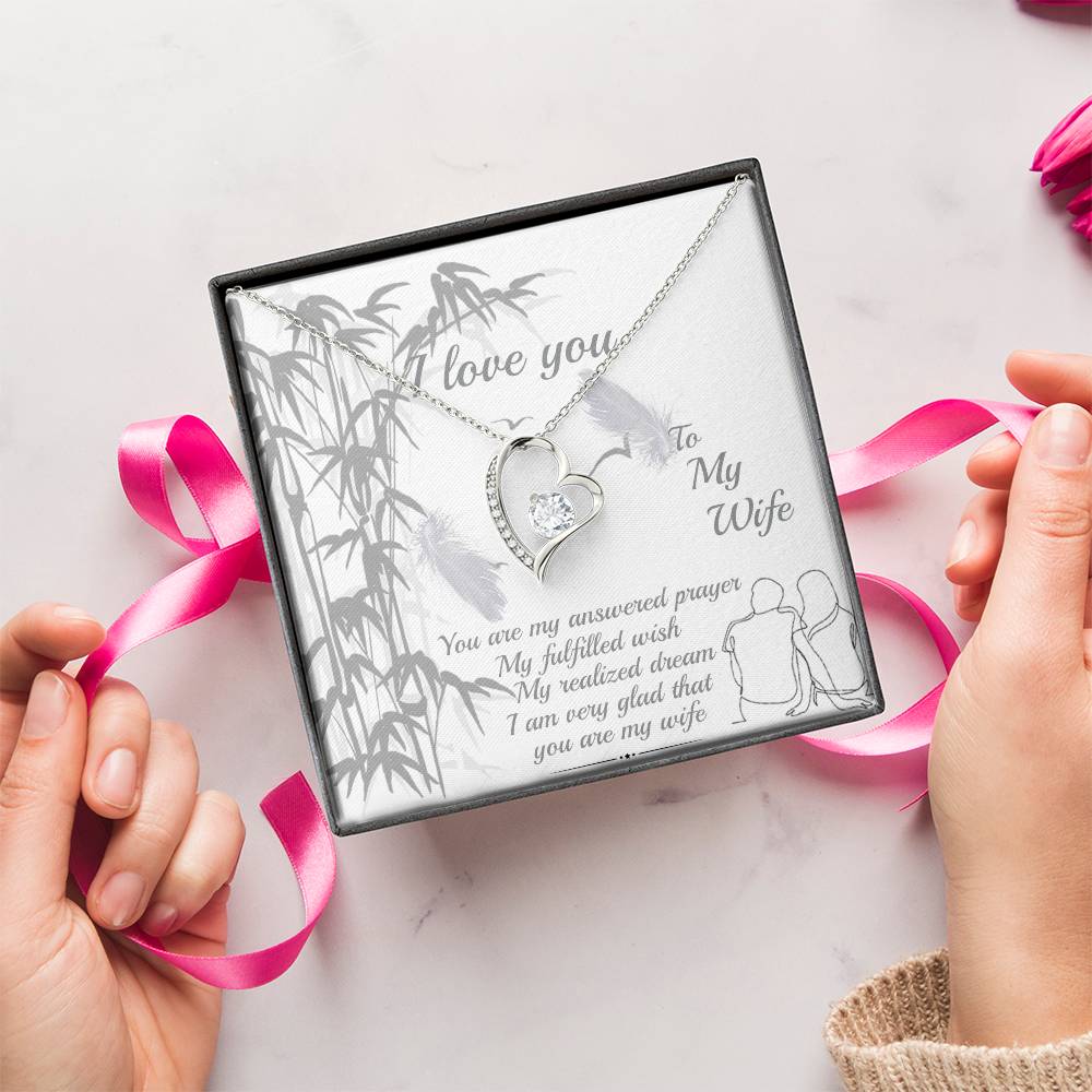 Gift For Wife You Are My Answered Prayer Necklace 1 Forever Love Necklace