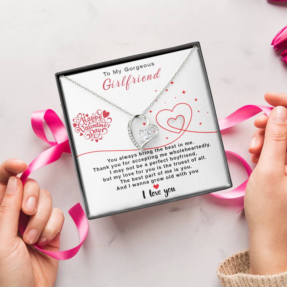 To My Gorgeous Girlfriend Forever Love Necklace