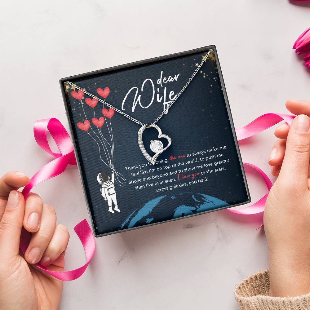To My Wife Necklace Beyond The Stars 1 Forever Love Necklace