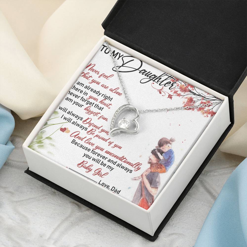 To My Daughter Necklace Gifts Dragonfly Necklace Father Daughter Necklace Father To Daughter Birthday Gift Gifts To Daughter From Dad Forever Love Necklace