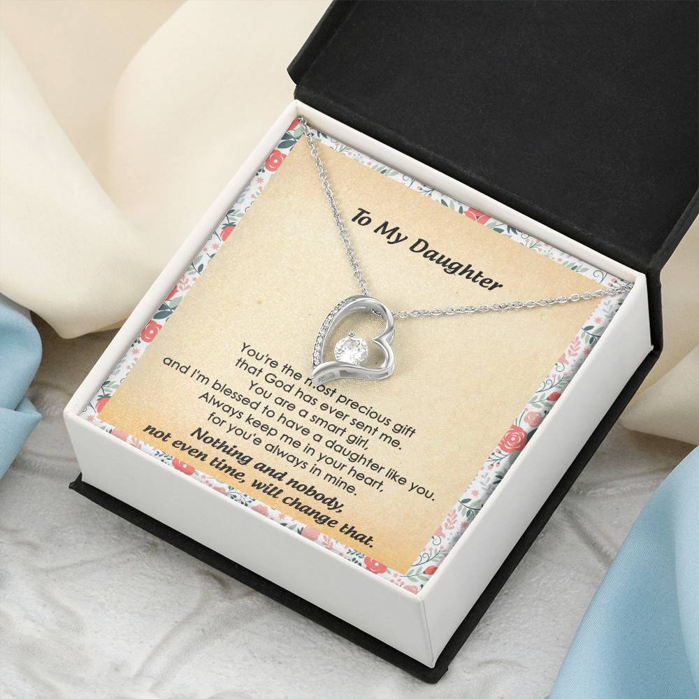Gift For Daughter The Most Precious Gift For Daughter From Dad To My Daughter Necklace Daughter Gift From Dad Daughter Birthday Gift Forever Love Necklace