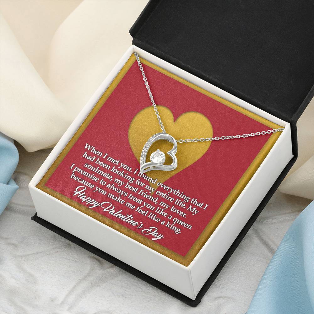 You Make Me Feel Like A King Forever Love Necklace
