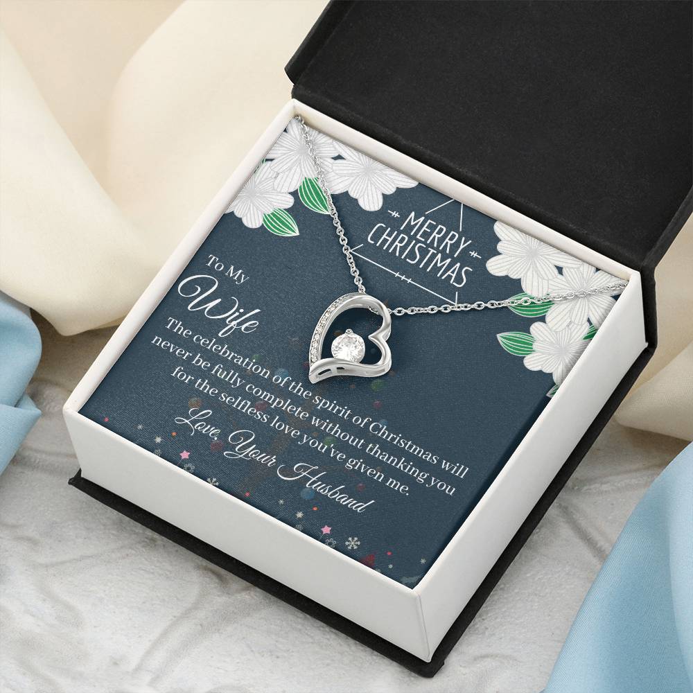 Marry Christmas To My Wife Love Forever Necklace 1 Forever Love Necklace