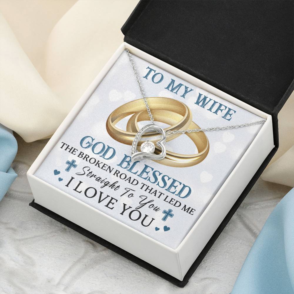 To My Wife - Christian - Forever Necklace Forever Love Necklace