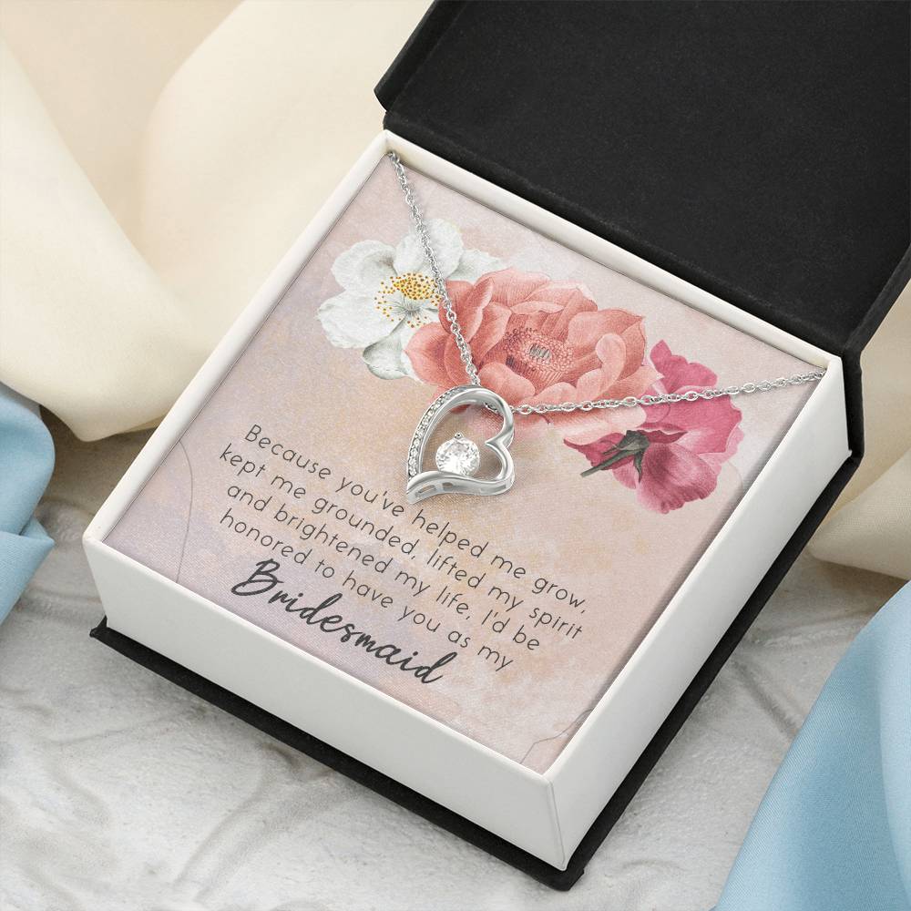 Unique Bridesmaid Jewelry-Bridesmaid Accessories Jewelry Forever Love Necklace