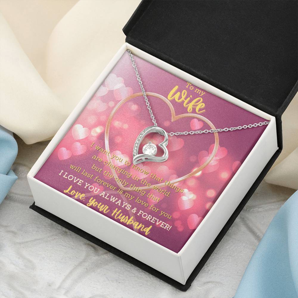 Evernity Heart Necklace Forever Love Necklace