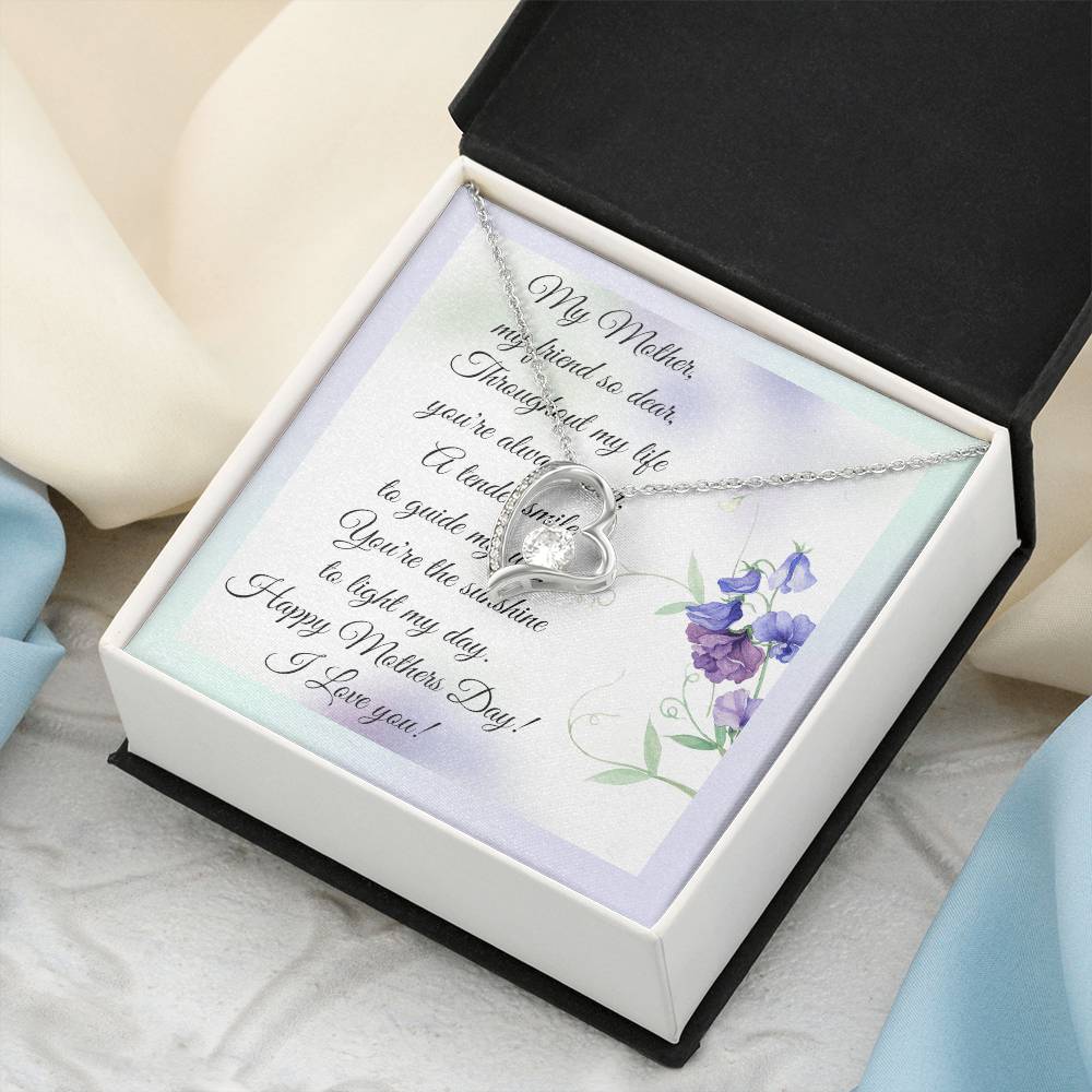 Mother's Day And Message Card 1 Forever Love Necklace