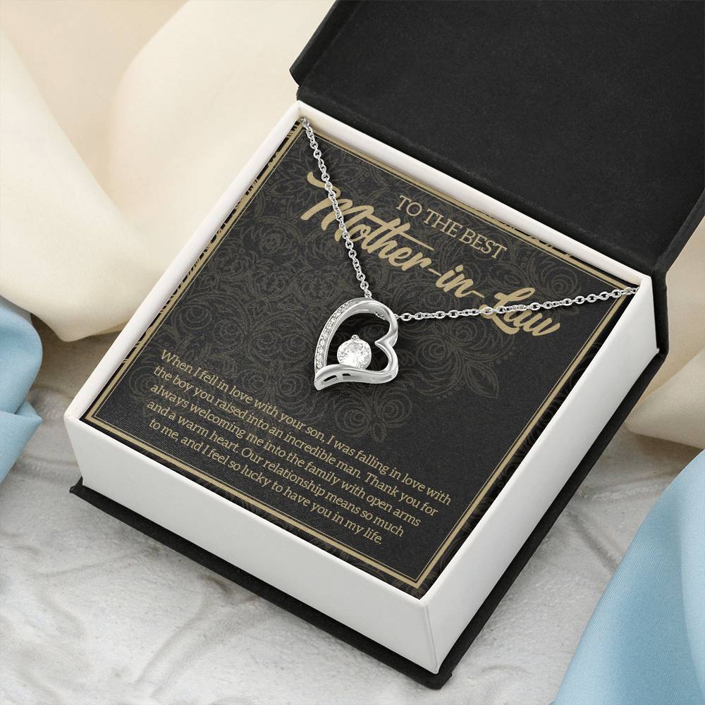 Mother In Law Necklace Gift Mother In Law Necklace Mother Daughter Necklace Jewelry Gift From Mother In Law Necklace For Daughter In Forever Love Necklace