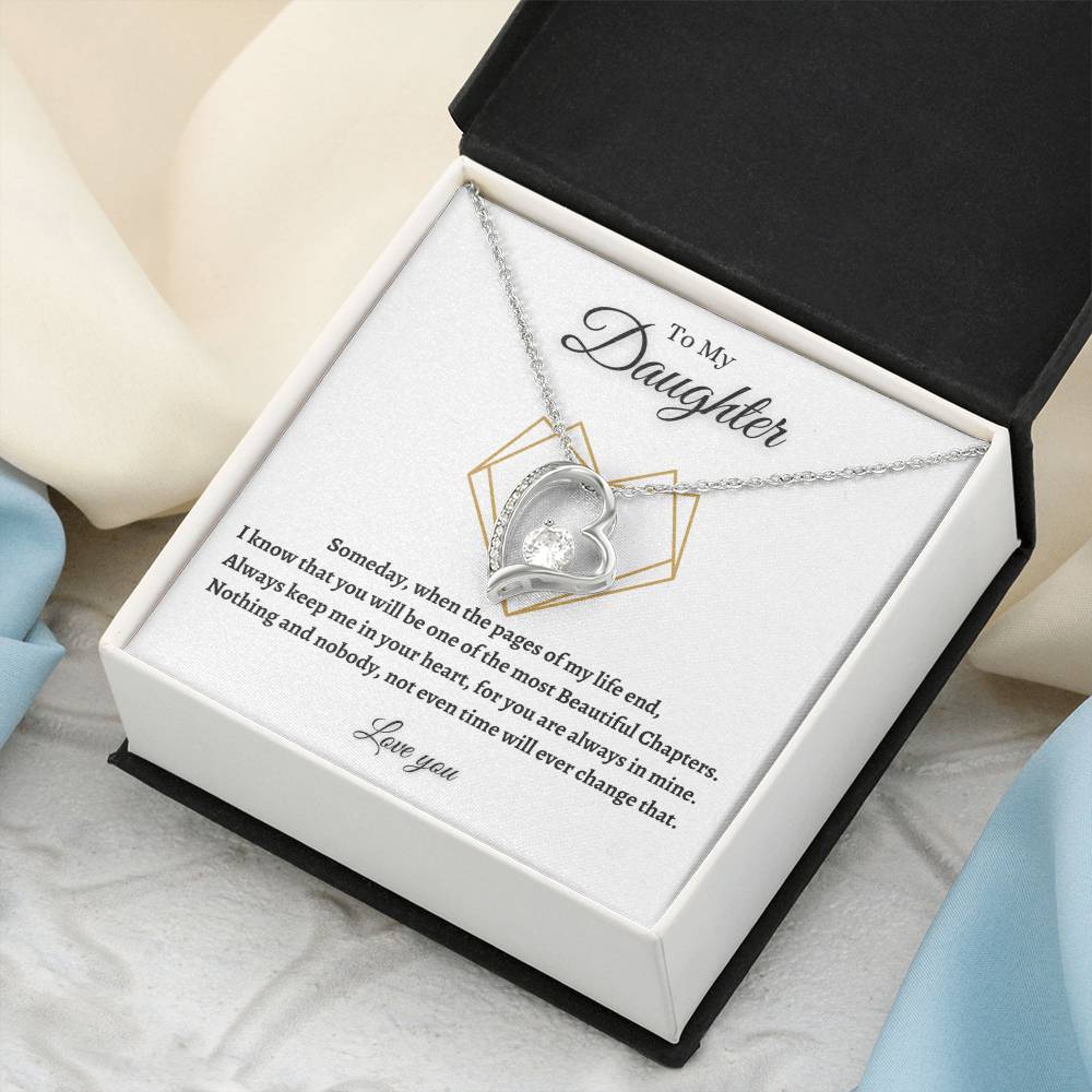 To My Daughter - Forever Love Necklace Forever Love Necklace