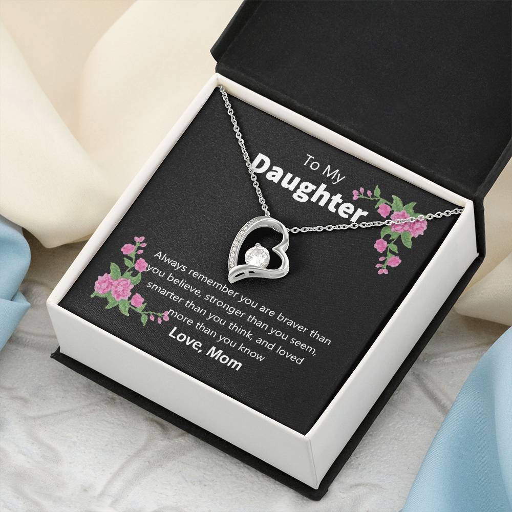Mom To Daughter Forever Love Necklace