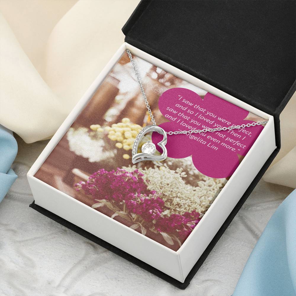 Ike Mens Production;love Quote Jewelry Forever Love Necklace