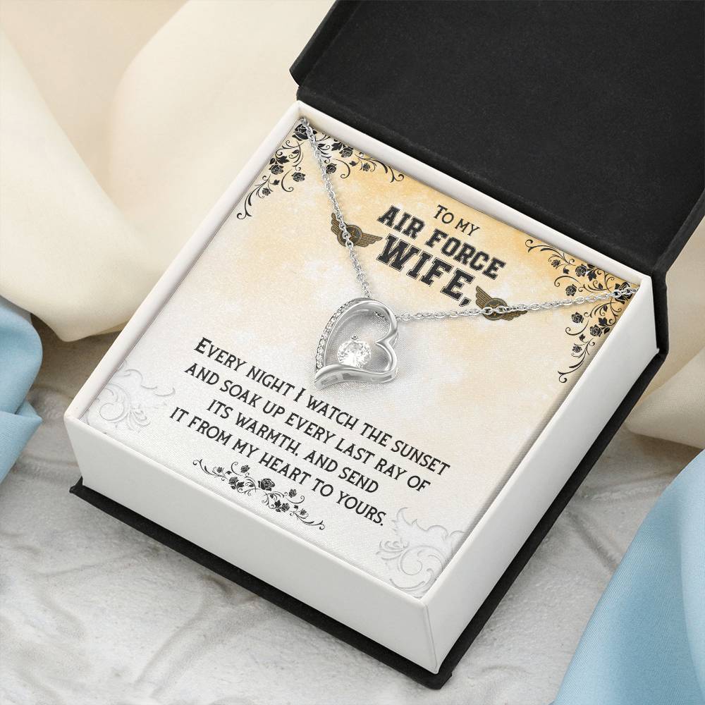 Forever Love Necklace To My Air Force Wife 1 Forever Love Necklace