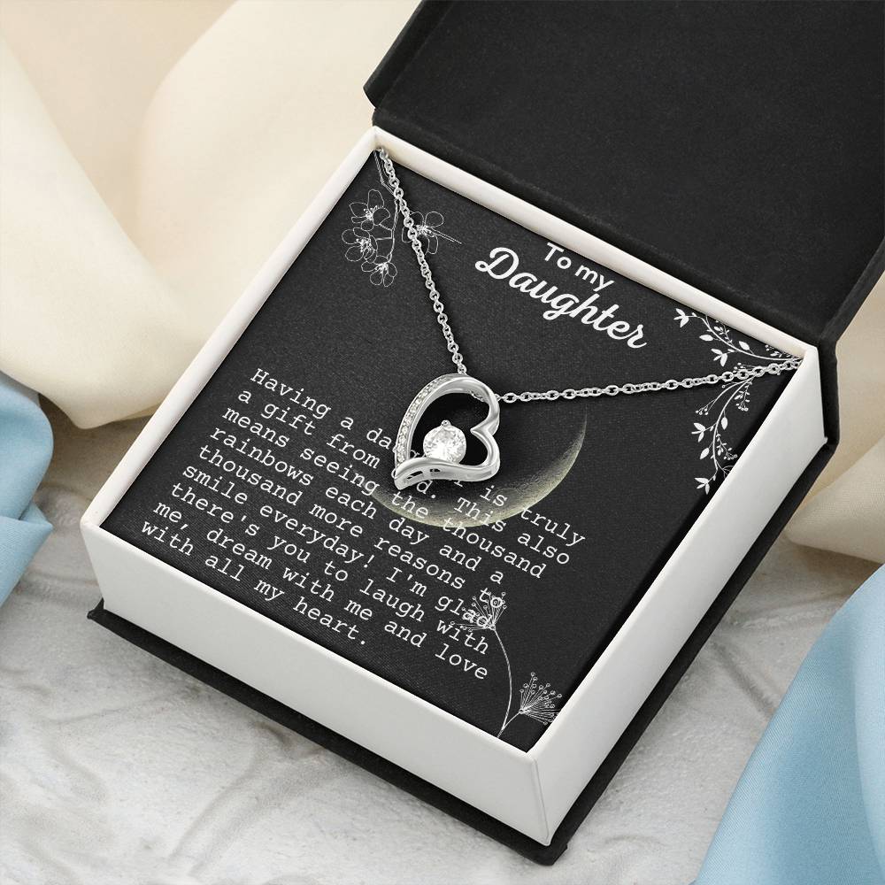 To My Daughter From Momdad 1 Forever Love Necklace