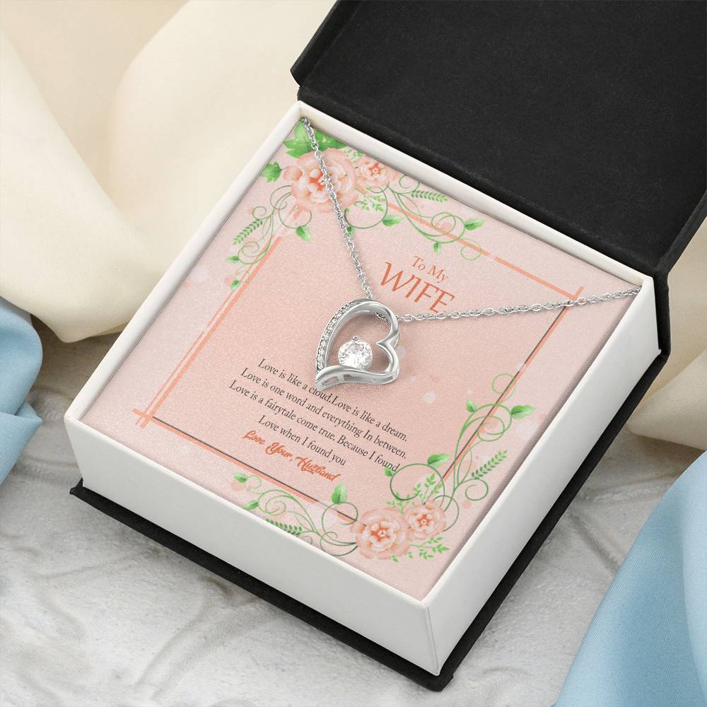 Gift For Wife Love Is Like A Cloud Necklace 1 Forever Love Necklace