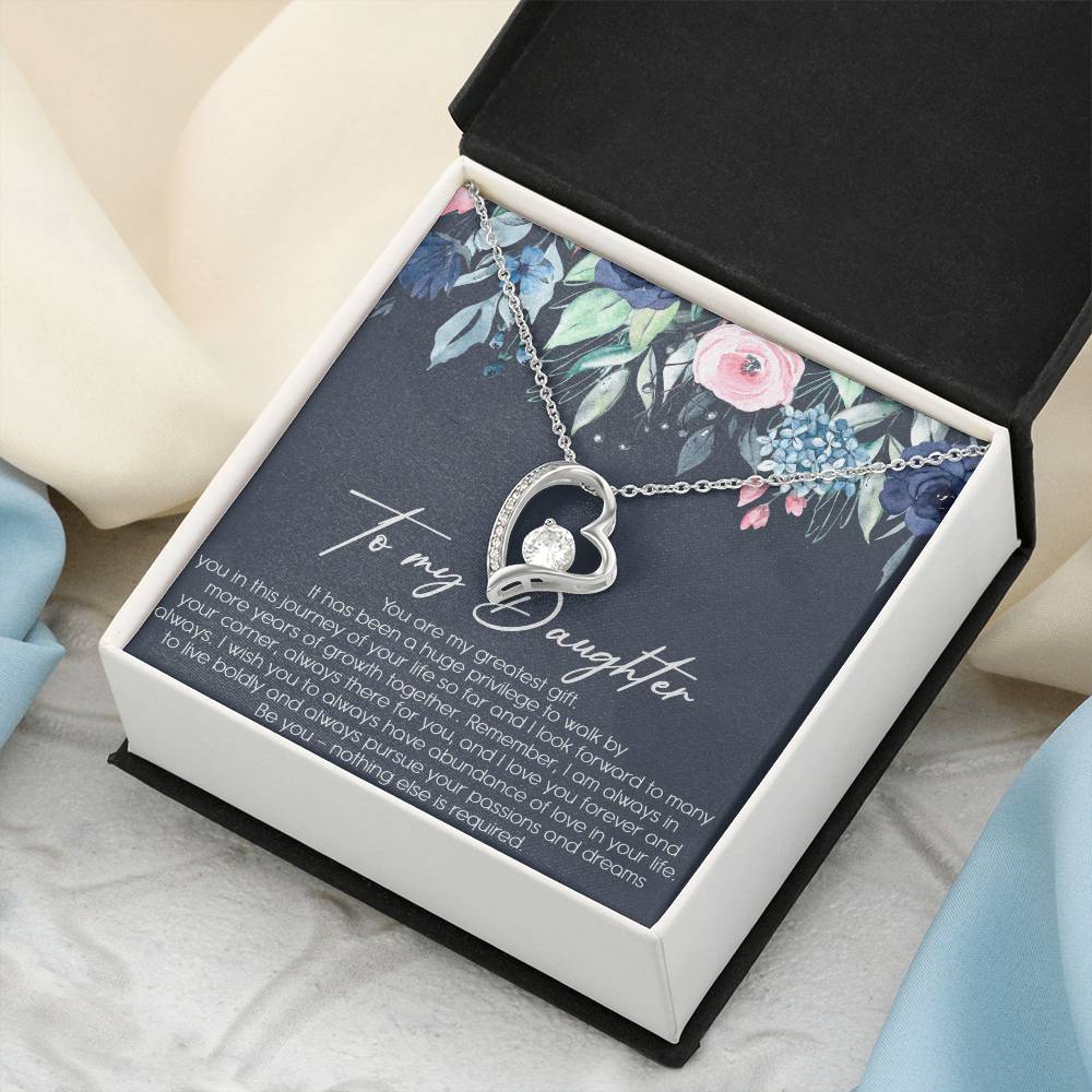 To My Dad Never Forget That I Love You Father's Day Father Daughter Necklace Father To Daughter Birthday Gift Forever Love Necklace