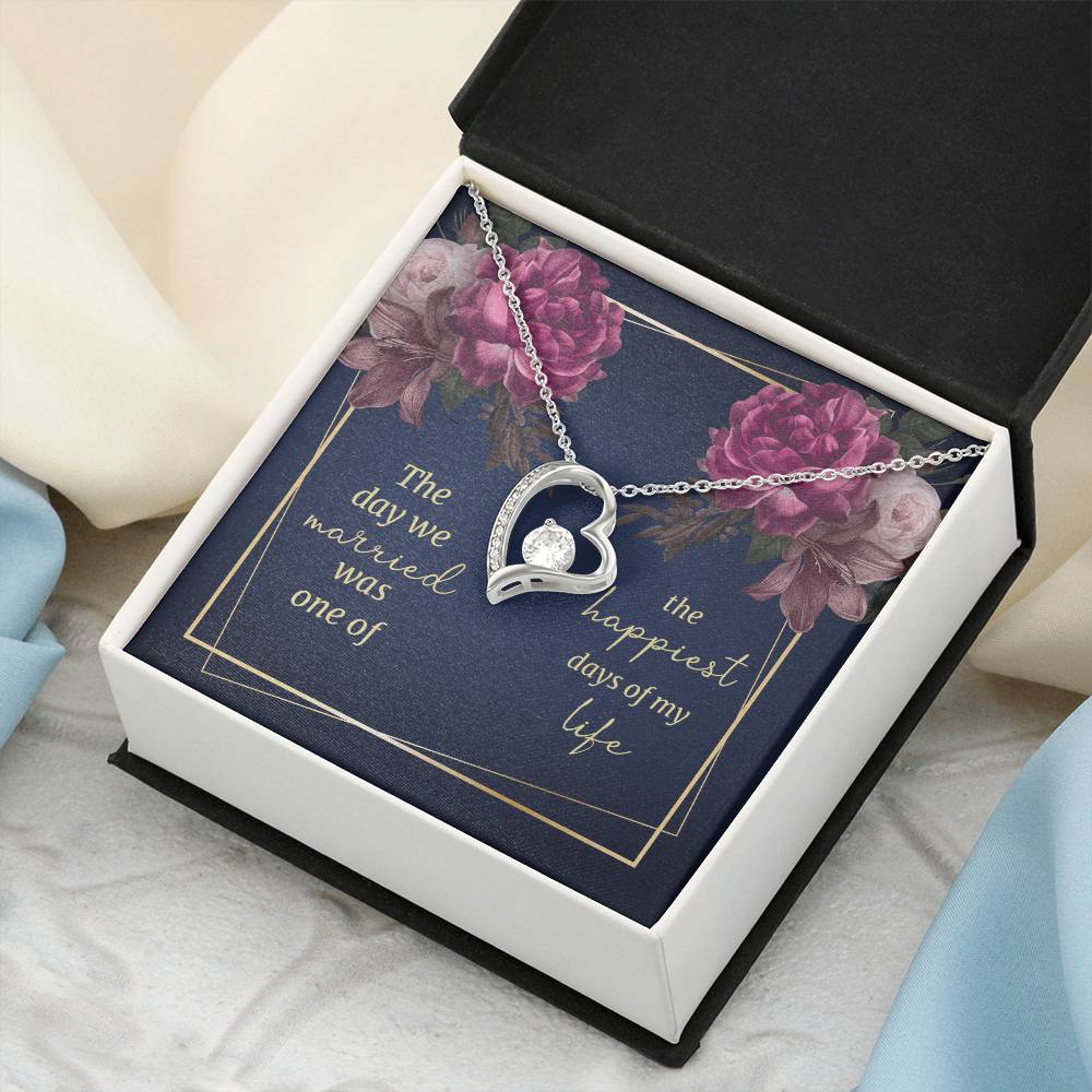 The Day We Married Gift For Wife Forever Love Necklace