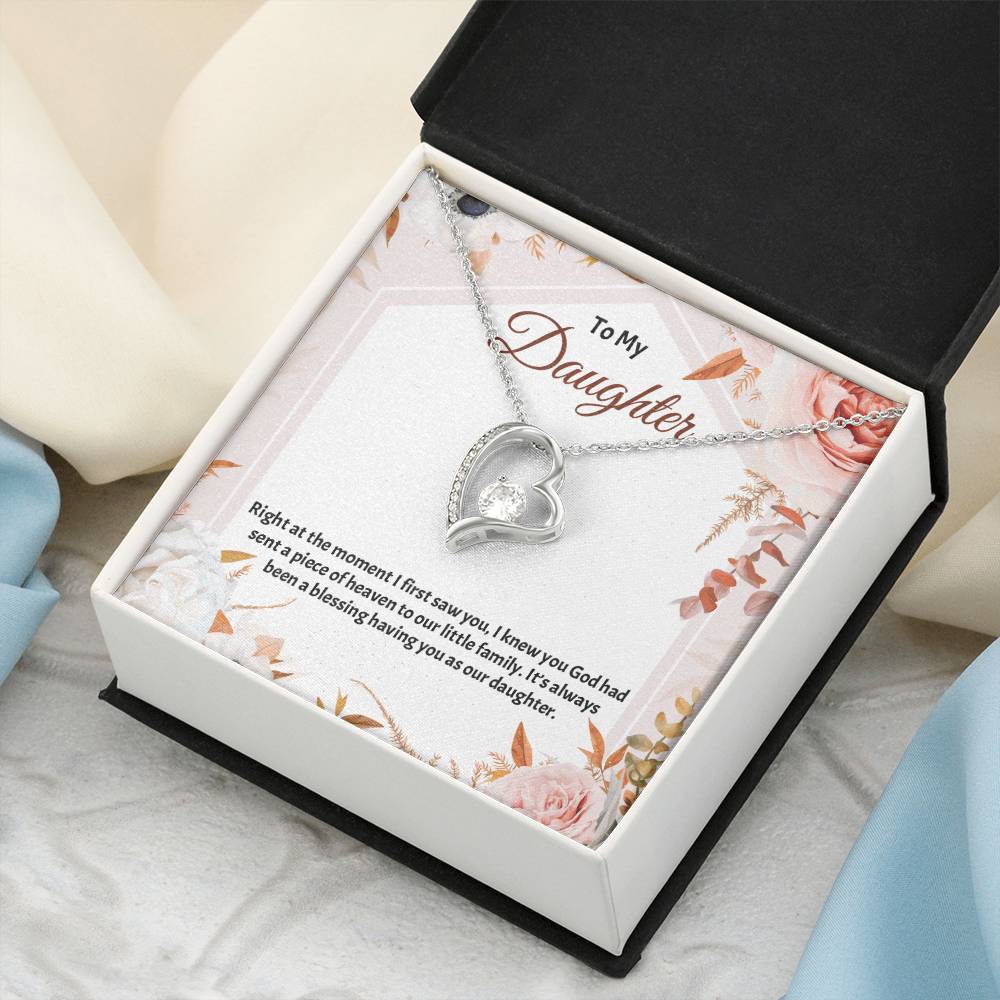 To My Daughter Necklace Father Daughter Necklace Father To Daughter Birthday Gift Gifts To Daughter From Dad Dad To Daughter Necklace (3) Forever Love Necklace