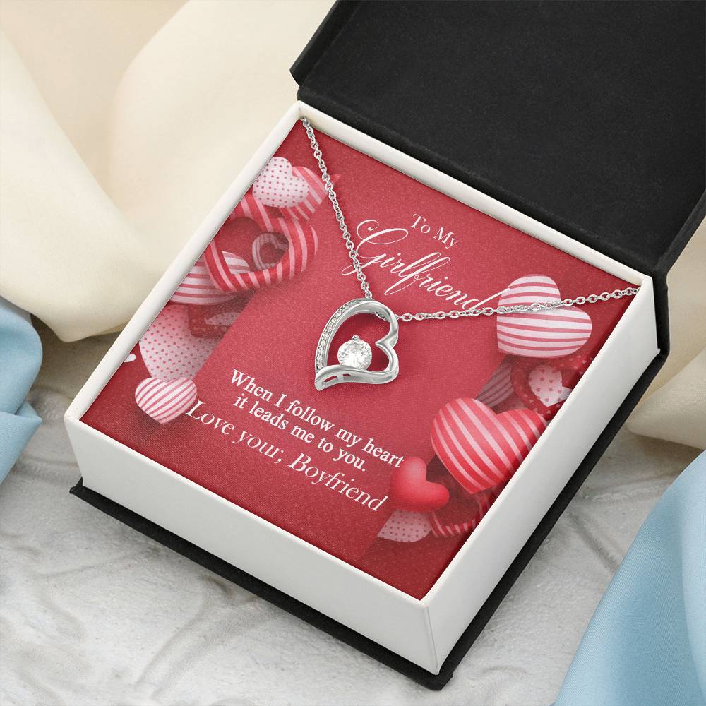 To My Girlfriend Forever Love Necklace