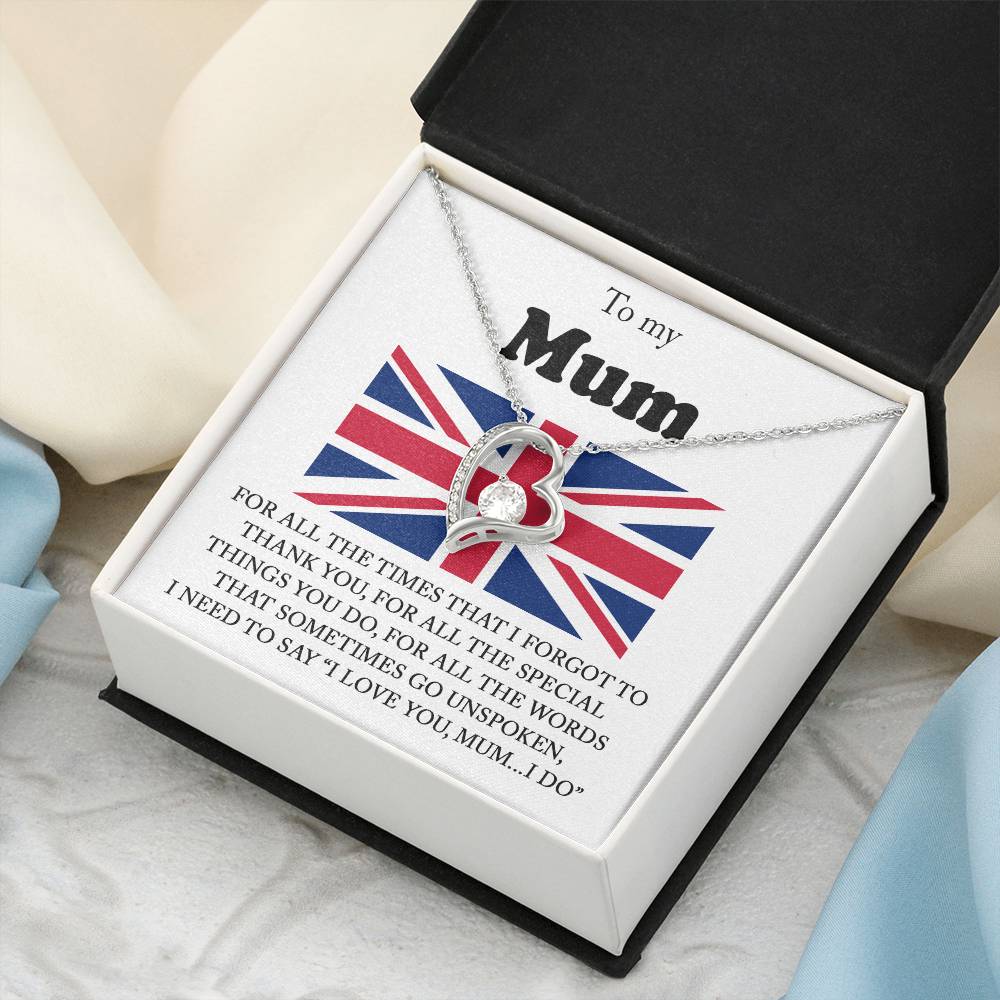 I Love You Mum I Do Forever Love Necklace