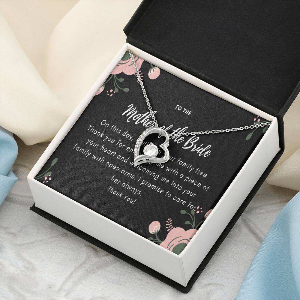 Mother Of The Bride Gift From Groom Mother In Law Wedding Gift From Groom Wedding Gift For Mother In Law From Groom Wedding Forever Love Necklace